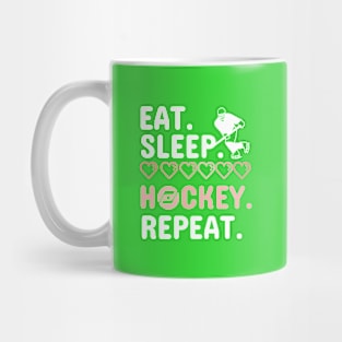 Eat Sleep Hockey Repeat Mug